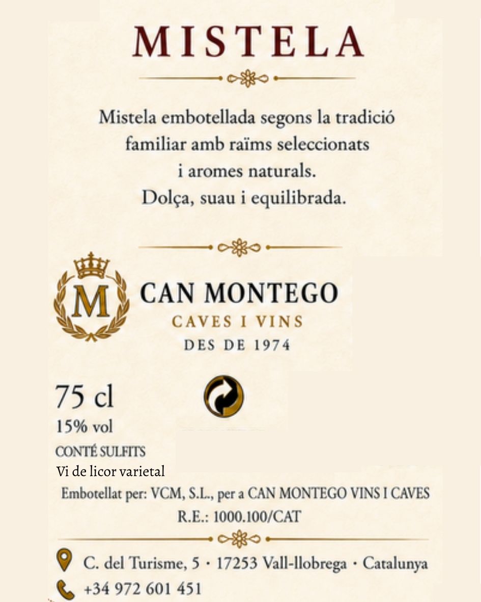 Contraetiqueta pública de Mistela