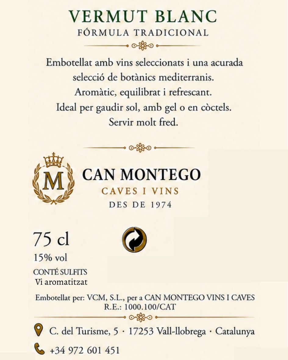 Contraetiqueta pública de Vermut